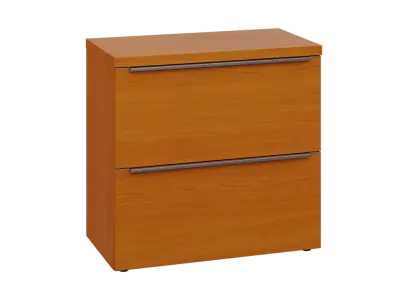 SIN 2 - 82Z kancelářská skříň, 2-zásuvková, 770x800x400, třešeň šumavská